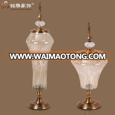 Wholesale glass craft glass vase decoration for home decor