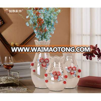 Hand painted porcelain decoration ceramic vese from home decoration